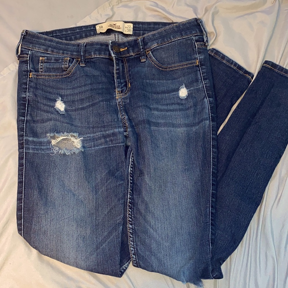 Hollister slight ripped jeans super skinny